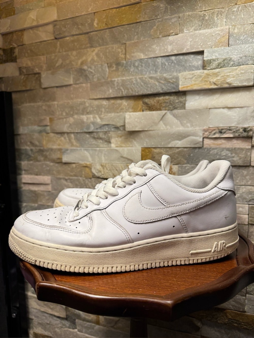 Unisex Sz 8.5 Nike Air Force 1 Low-top White Sneaker Shoes
